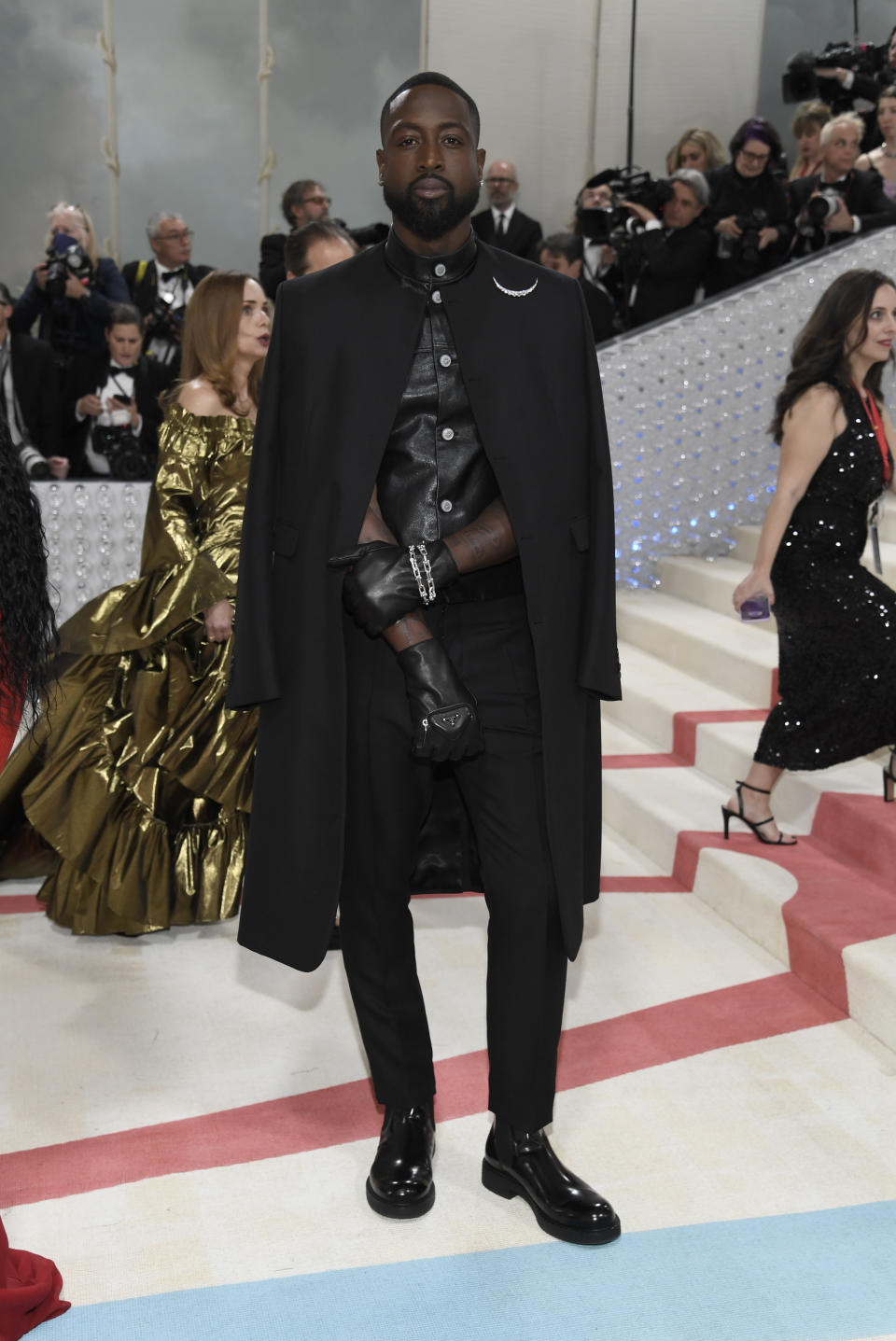 Dwyane Wade attends The Metropolitan Museum of Art's Costume Institute benefit gala celebrating the opening of the "Karl Lagerfeld: A Line of Beauty" exhibition on Monday, May 1, 2023, in New York. (Photo by Evan Agostini/Invision/AP)