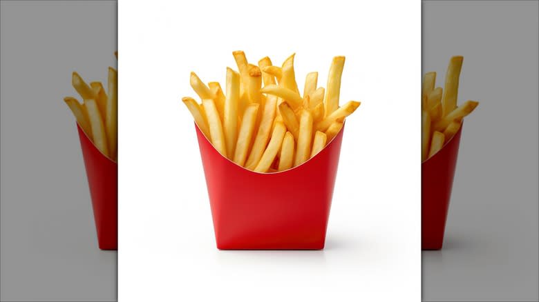french fries in red box