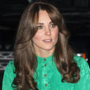 <b>Kate Middleton Top 10 Best Hairstyles</b>: The Duchess showed off a new, choppier style with a sweeping side fringe at the Natural History Museum last night ©Rex