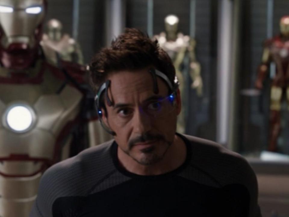 Robert Downey Jr as Tony Stark in ‘Iron Man 3’ (Disney Plus)