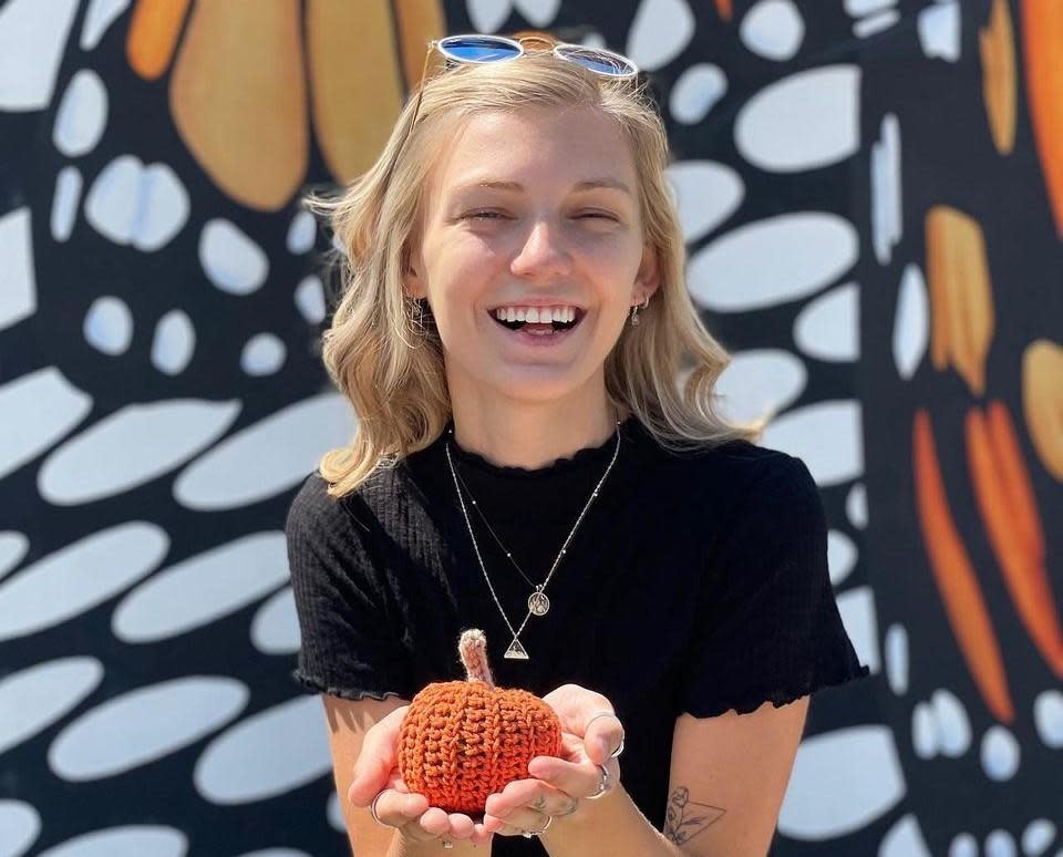 On August 25, 2021, Gabby posted a series of photos on Instagram in front of a butterfly mural in Ogden, Utah. It would be her final post on Instagram. / Credit: Gabby Petito/Instagram