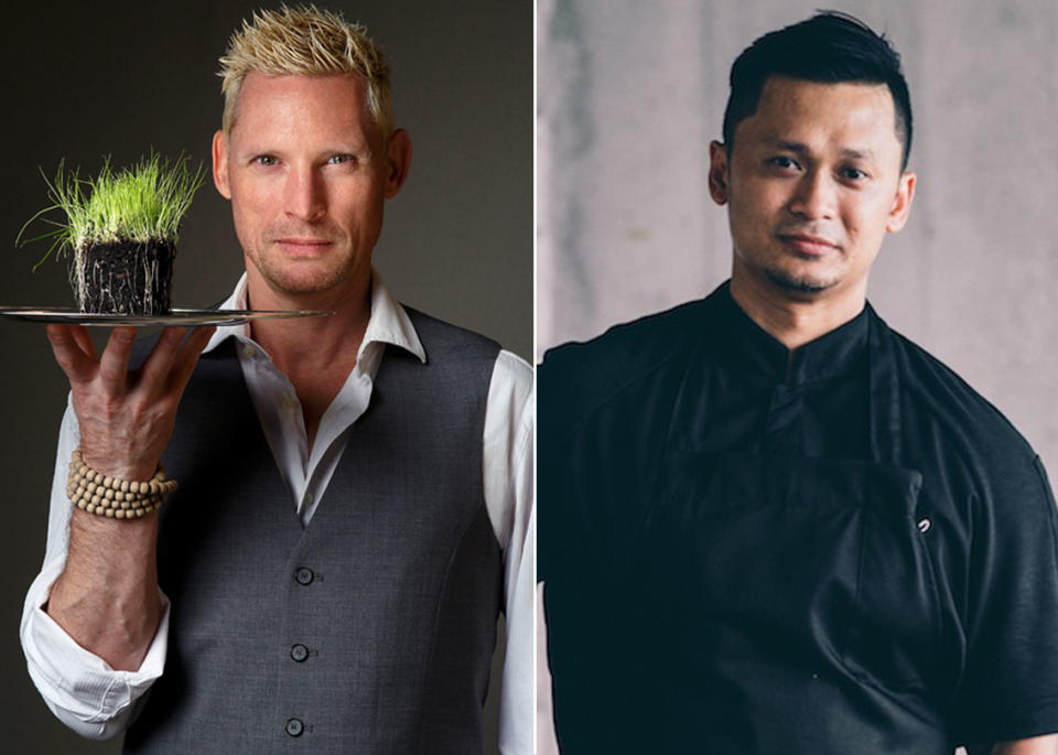 Chefs Emmanuel Stroobant (left) and Haikal Johari. (PHOTO: Singapore Food Festival)