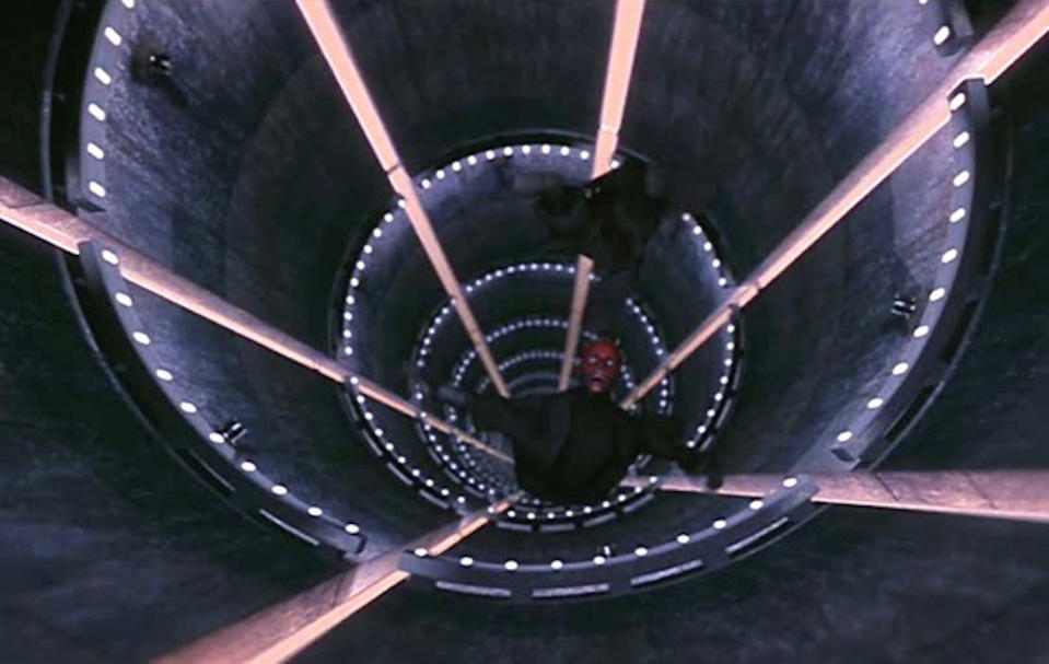 Darth Maul was sliced in two by Obi-Wan Kenobi at the end of <i>The Phantom Menace</i>. (Photo: Lucasfilm)