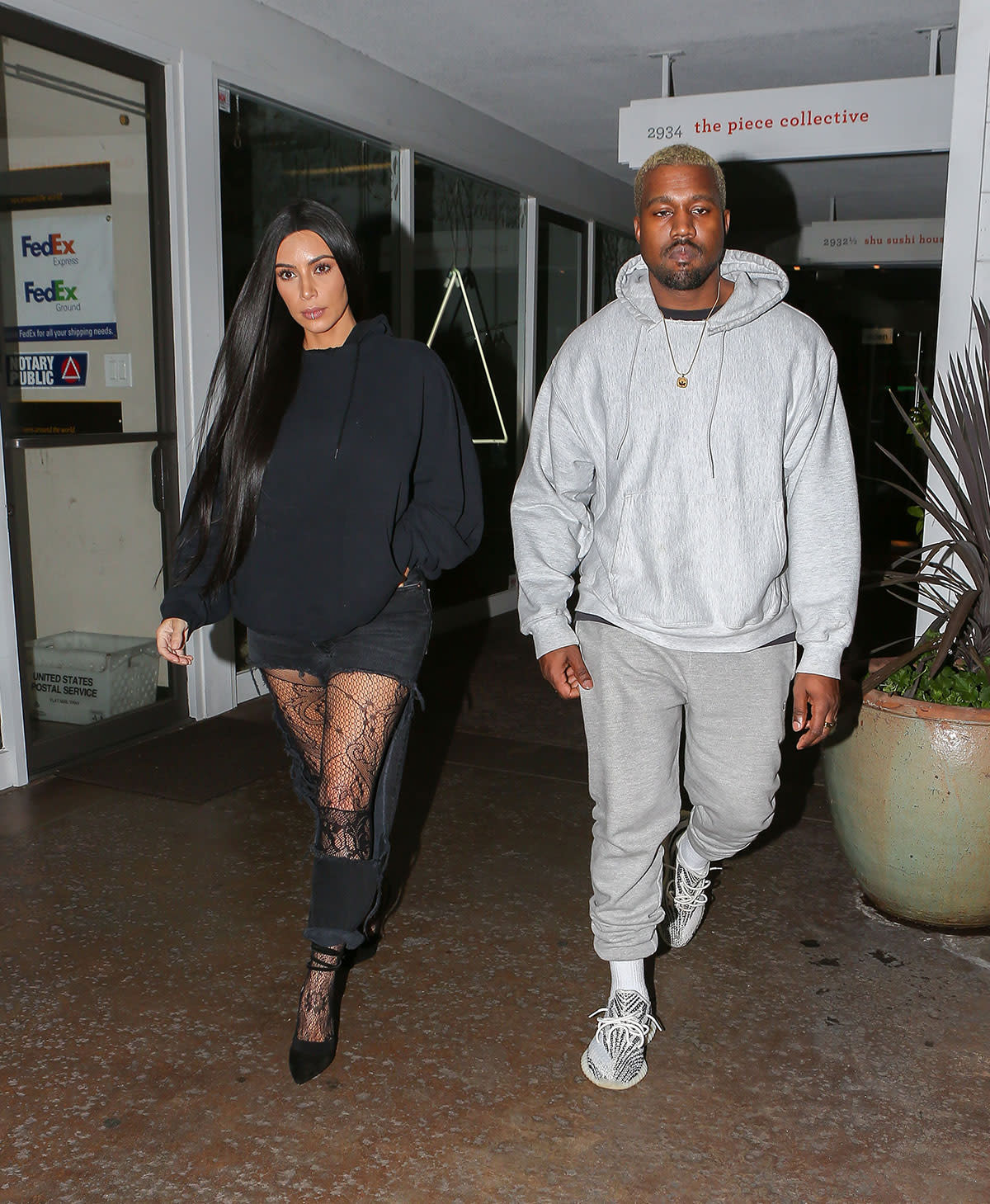 Kim Kardashian and Kanye West were recently spotted in Los Angeles. (Photo: X17Online.com)