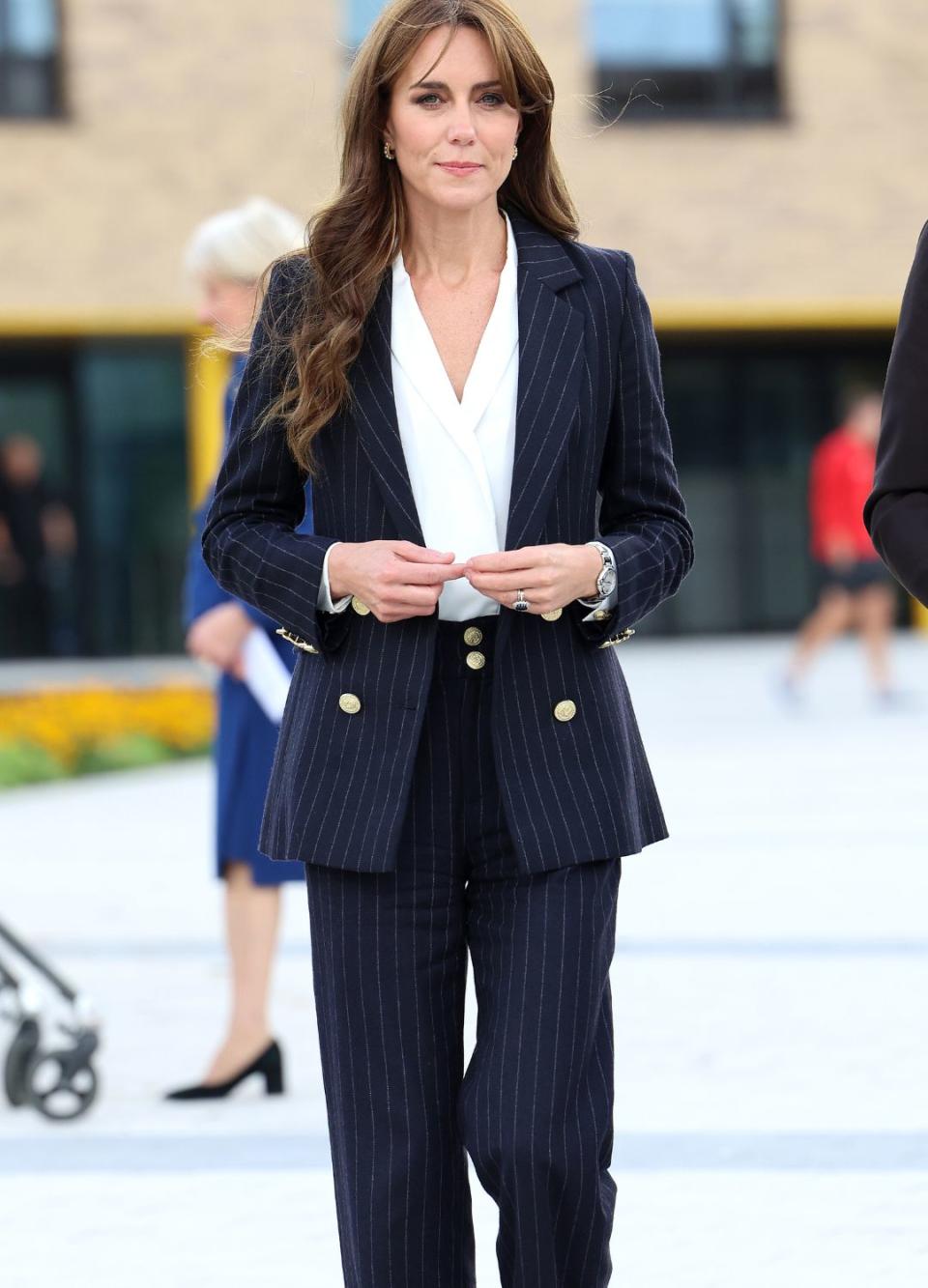 Kate Middleton's pinstripe power suit