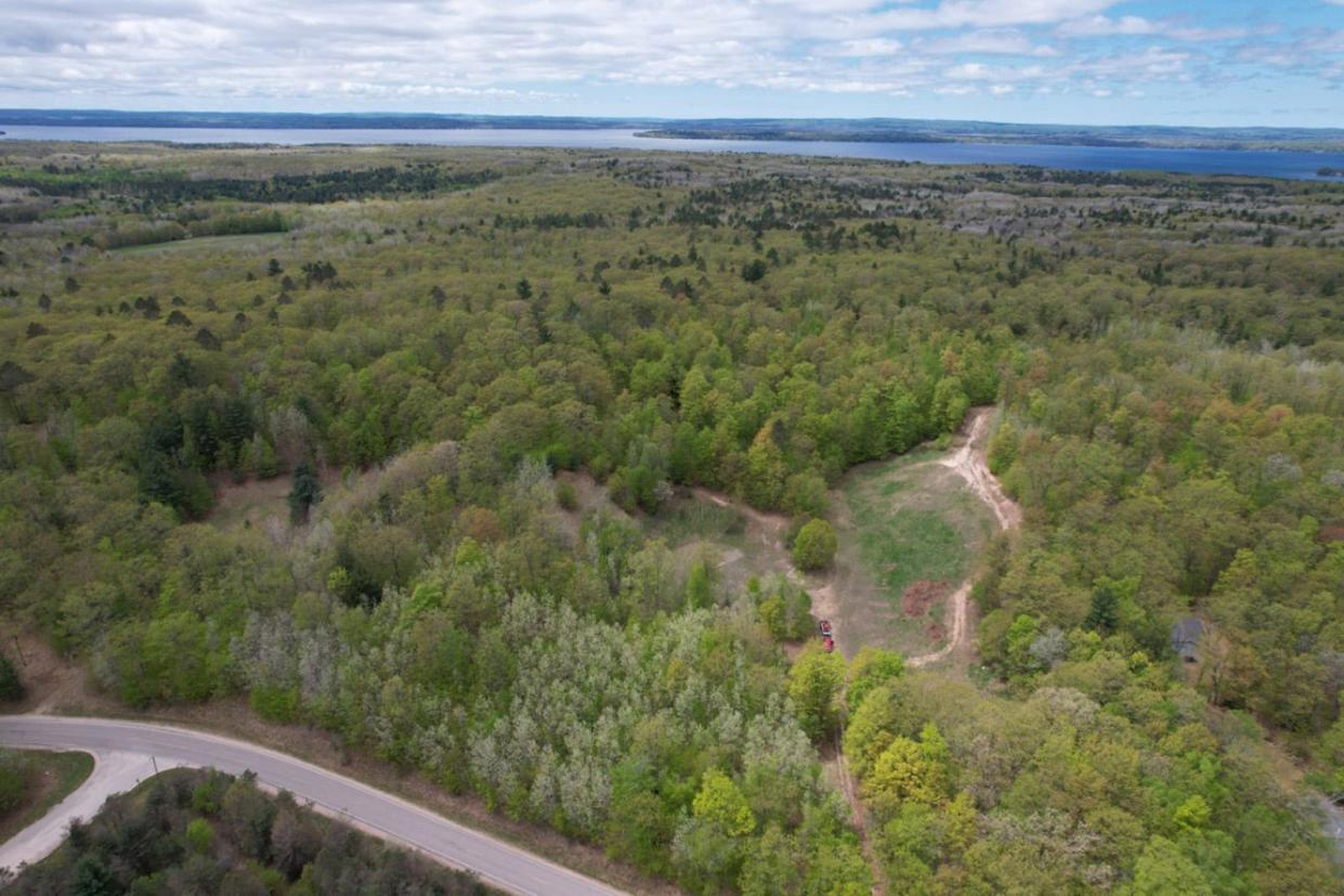 This land in Cheboygan County will be home to the new Melvin Family Biking and Hiking Trails.