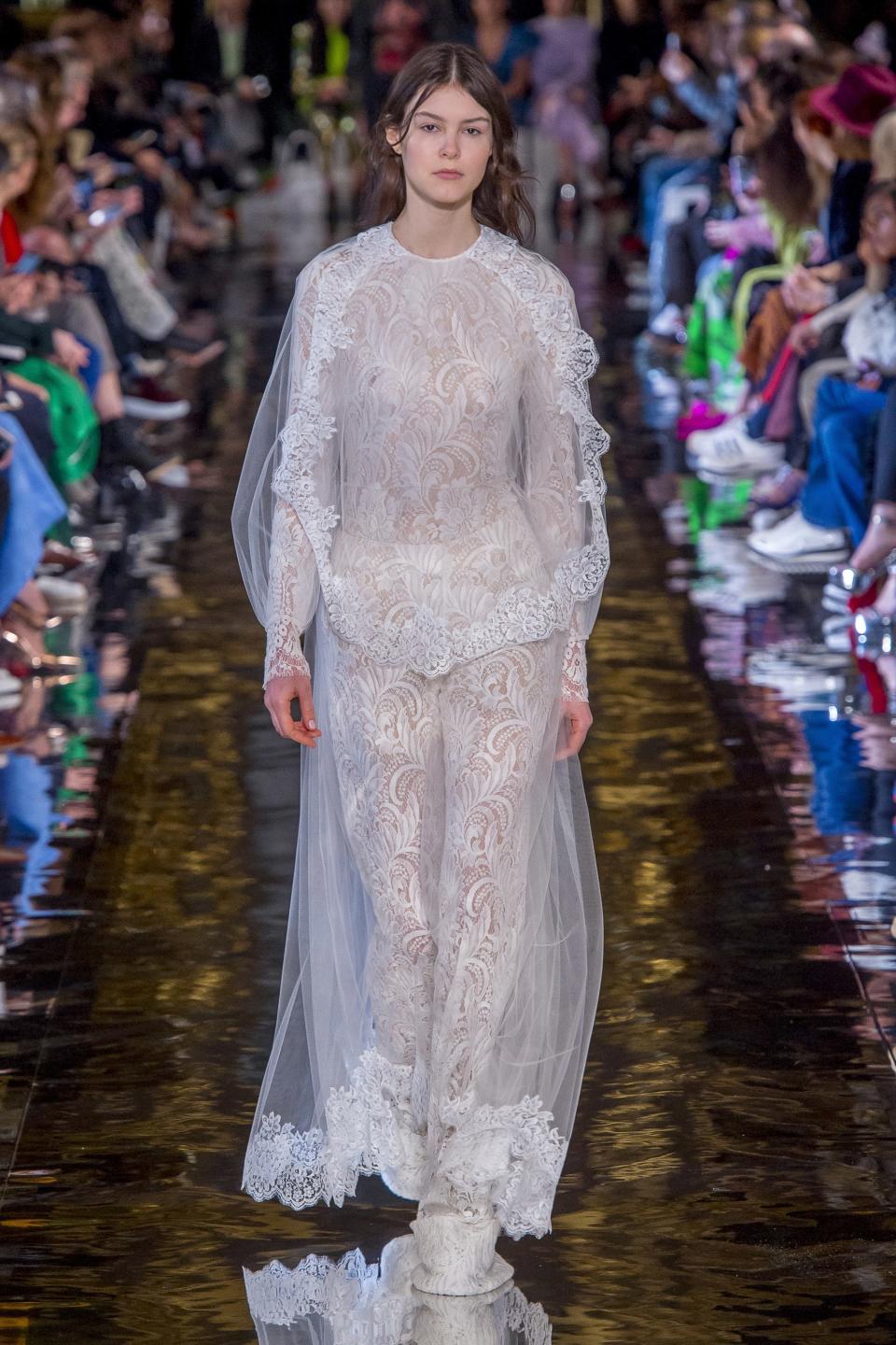 26 looks to take off the runway and down the aisle.