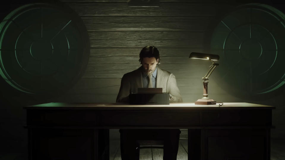 Alan Wake writing in Alan Wake 2