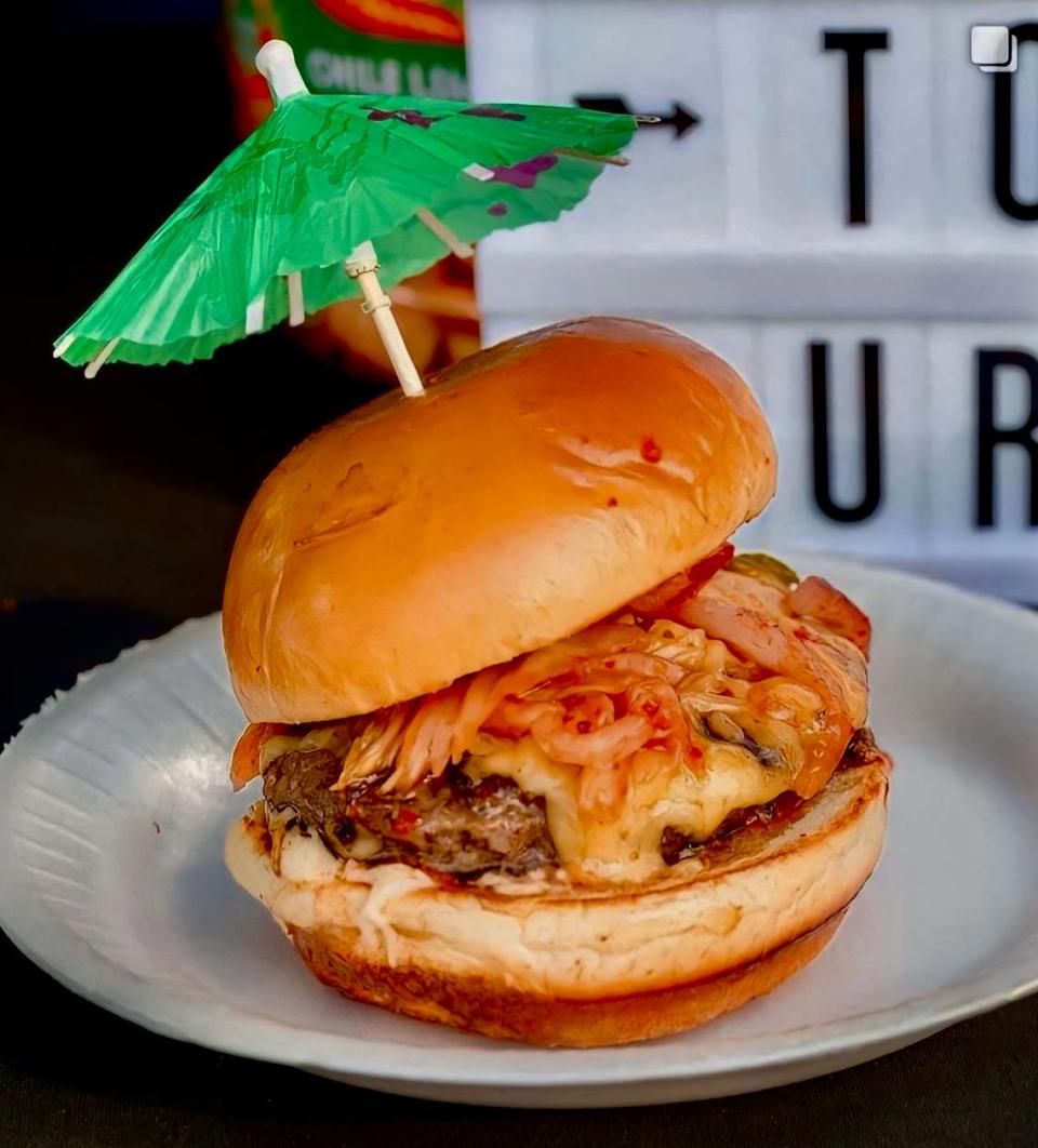 The Thai Tommy burger with Gouda, kimchi and housemade Thai chili sauce won the Fort Worth Food + Wine Festival judging.