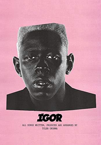 pink and gray tyler the creator poster