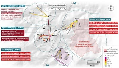 Figure 2: Plan View of Drill Holes into the ME and Plutus Targets Outlined in this Release (CNW Group/Collective Mining Ltd.)