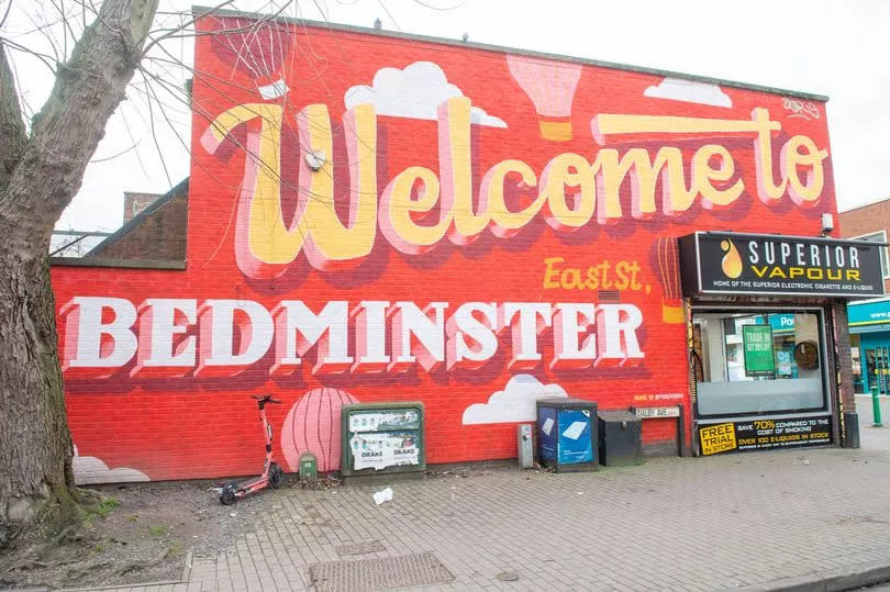 Welcome to Bedminster mural at the start of East Street, Bedminster, painted by Tozer Signs -Credit:Paul Gillis/Bristol Post