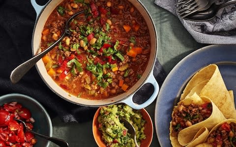 Beef chilli  - Credit: ANDREW TWORT &amp; ANNIE HUDSON