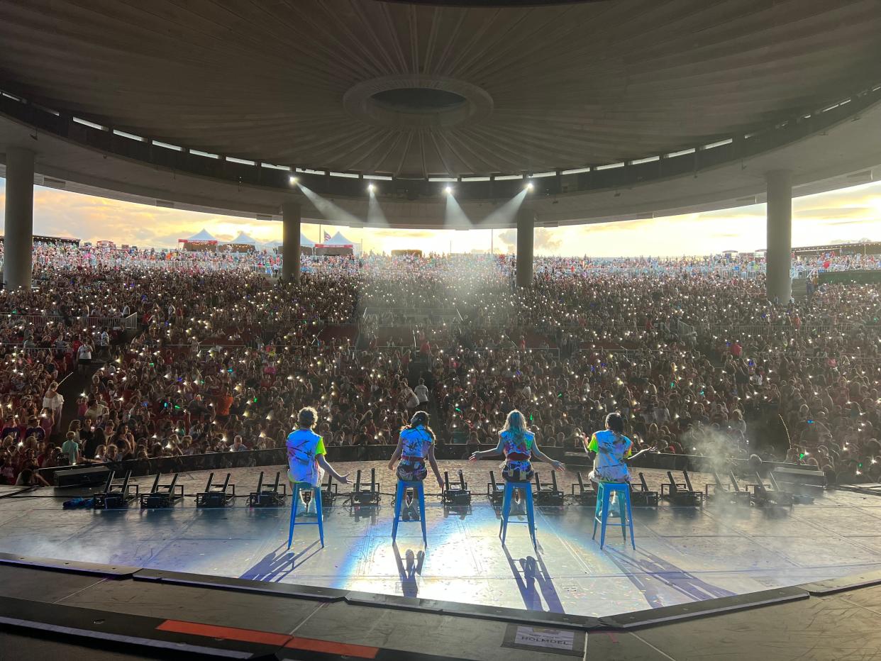 The KIDZ perform in front of a New Jersey crowd during their 2022 tour.