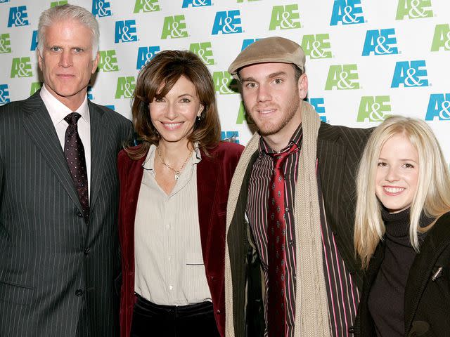 <p>Paul Hawthorne/Getty</p> Ted Danson and Mary Steenburgen with their children Charlie McDowell and Alexis Danson at the screening of A&E Networks "Knights of the South Bronx" on December 1, 2000 in New York City.