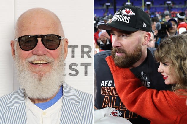 David Letterman Tells Taylor Swift's NFL Haters to 'Shut Up': Her Travis  Kelce Romance Is 'Such a Lovely Thing' and 'It's Good for the Footballers'