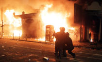 The attacks came in the aftermath of peaceful demonstrations that occured on Saturday night. Protesters were angry over the death of Mark Duggan, shot in a police operation on Thursday evening.