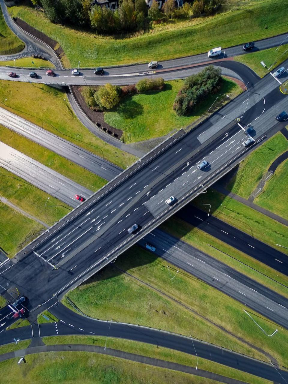 In Iowa ... you can't throw a brick onto a highway.