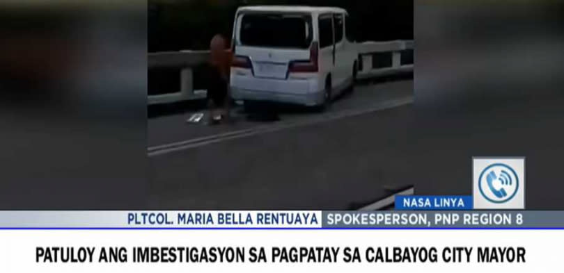 市長阿基諾的座車遭到襲擊。（圖／翻攝自ABS-CBN News）