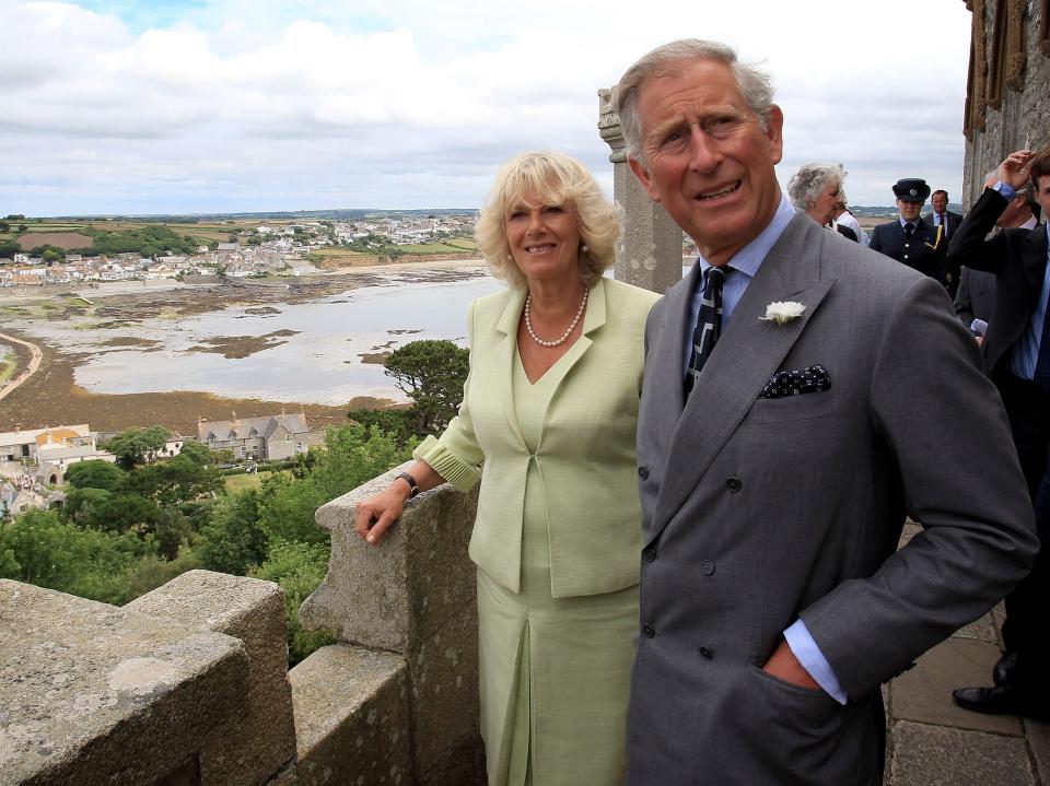 king charles and camilla in cornwall in 2010