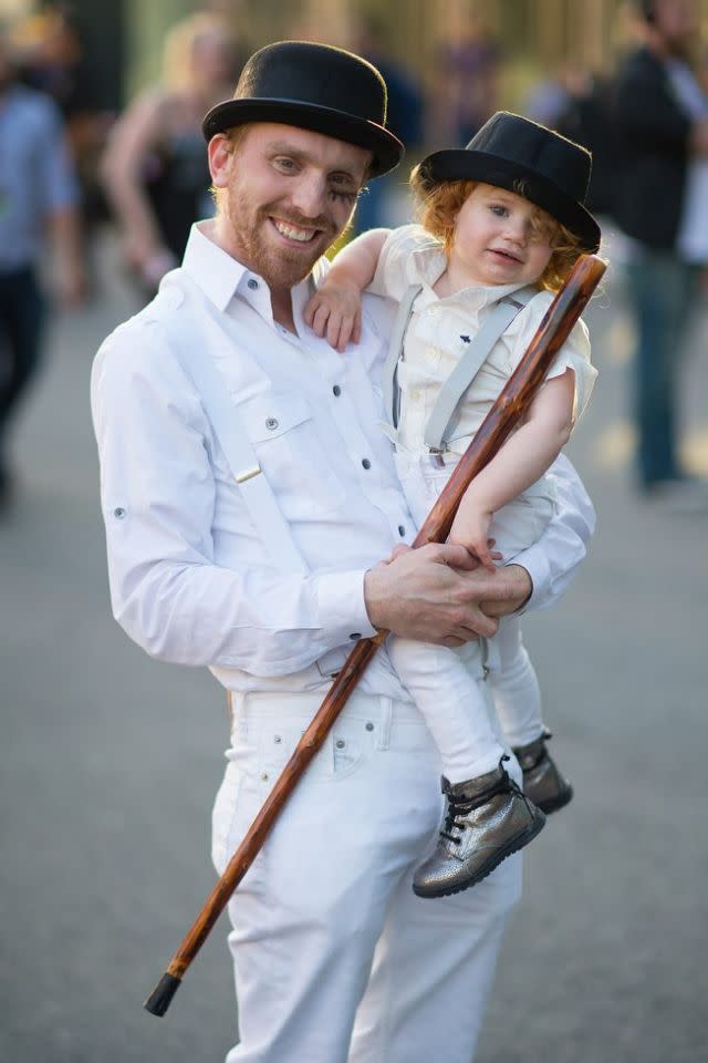 Uhrwerk Orange Cosplayer-Familie bei der New York Comic Con (Bilder: Getty Images)