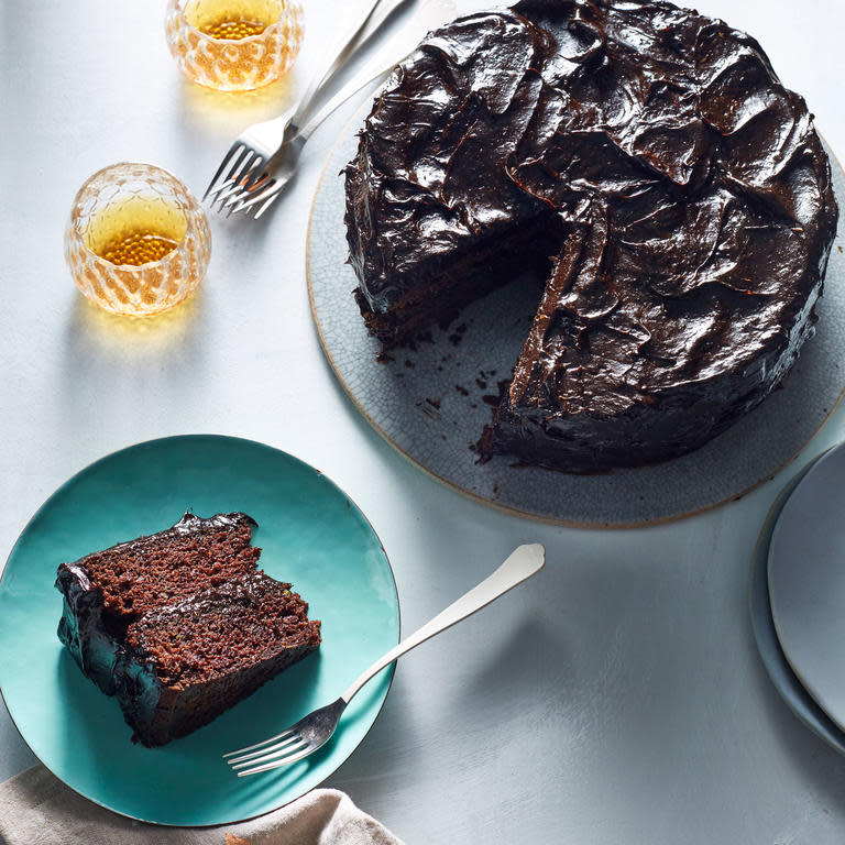 Dark Chocolate Avocado Cake with Chocolate Avocado Frosting