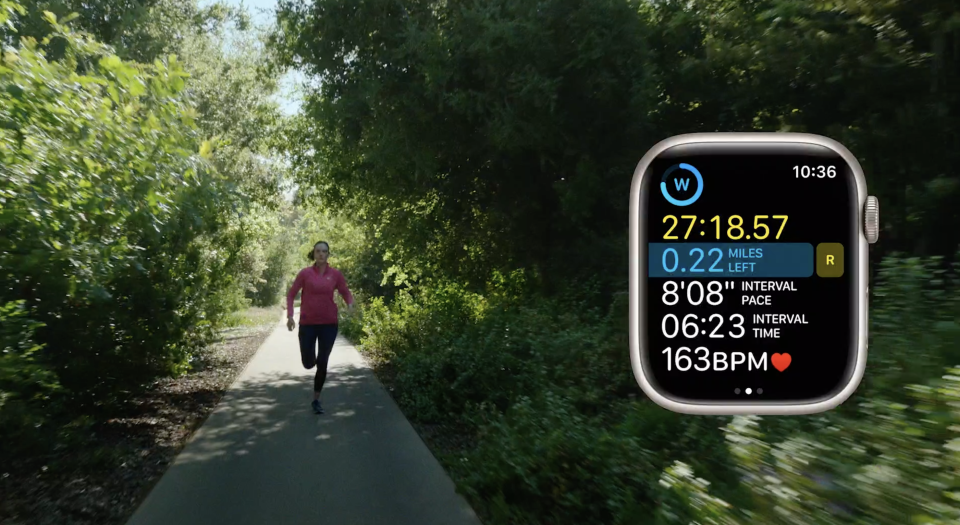 New heart rate zones are available on the Apple Watch, as well as new workouts. 