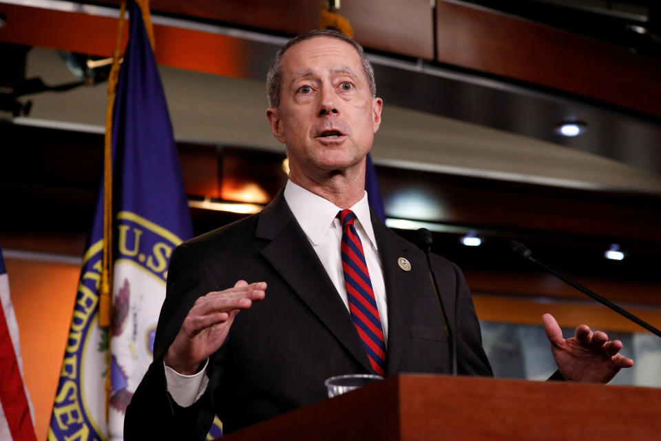 Rep. Mac Thornberry (R-Texas) speaks at a news conference on Capitol Hill in Washington, March 22, 2018. (Photo: Aaron Bernstein / Reuters)