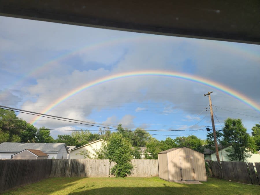 Wichita rainbow on May 13, 2024 (Courtesy: Debby Wells)