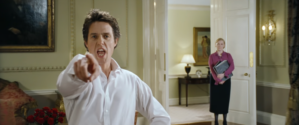 Screenshot from "Love Actually"