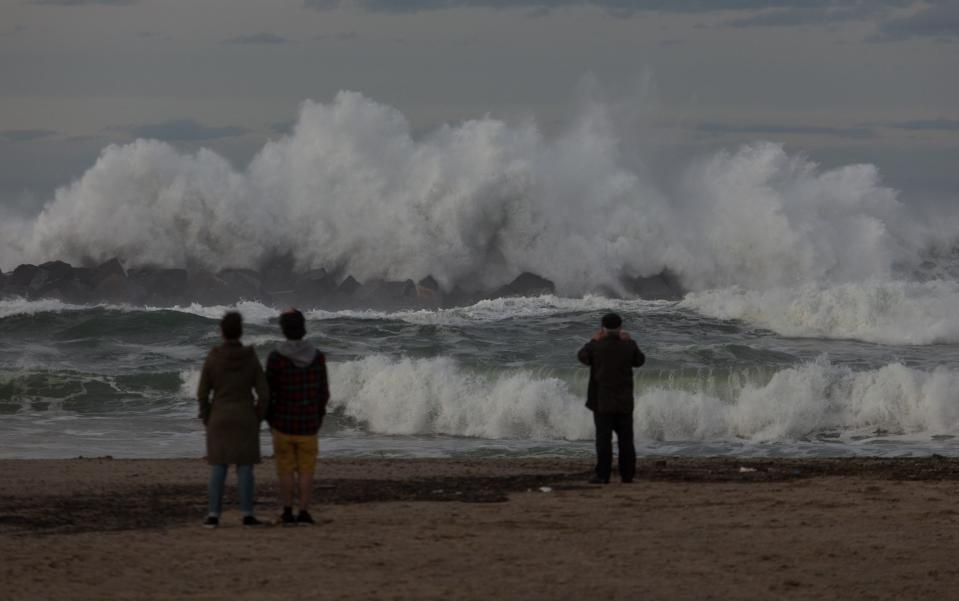 bay of Biscay, in San Sebastian, Spain