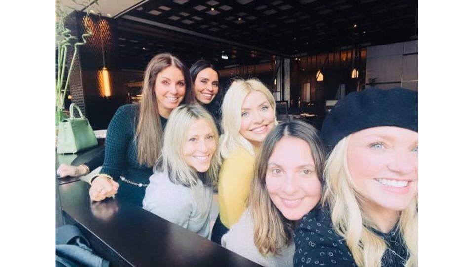 Holly has a tight knit group of friends including Christine Lampard and Nicola Appleton