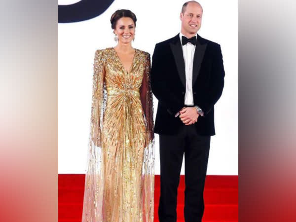 Kate Middleton and Prince William at premiere of 'No Time To Die' (Image source: Instagram)