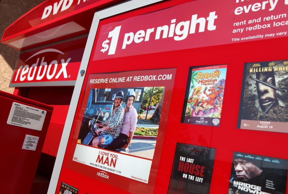 A Redbox video rental kiosk from 2009.