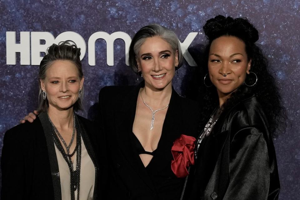 Jodie Foster, showrunner Issa López and Kali Reis of ‘True Detective: Night Country’ (Copyright 2024 The Associated Press. All rights reserved)