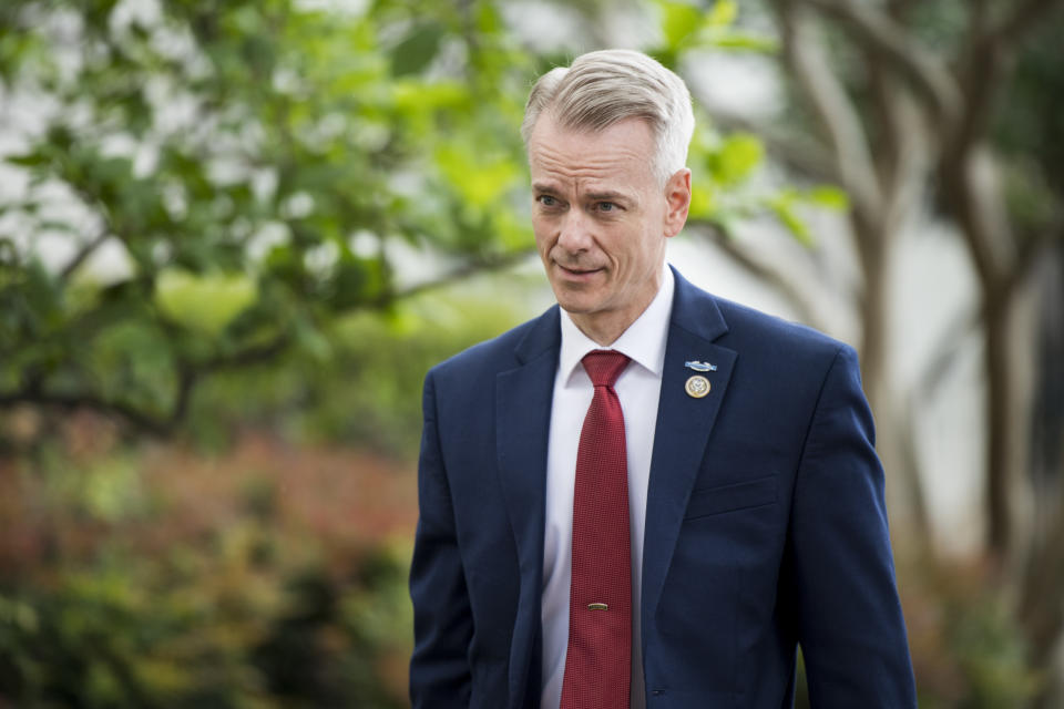 Rep. Steve Russell, R-Okla., arrives for the House Republican Conference meeting at the Capitol Hill Club in May 2018. (Photo: Bill Clark/CQ Roll Call/Getty Images)
