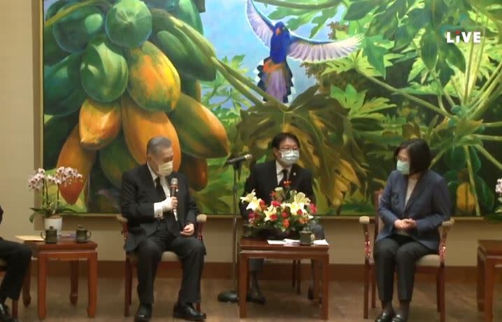 前日本首相森喜朗與蔡英文會面（圖／總統府提供）