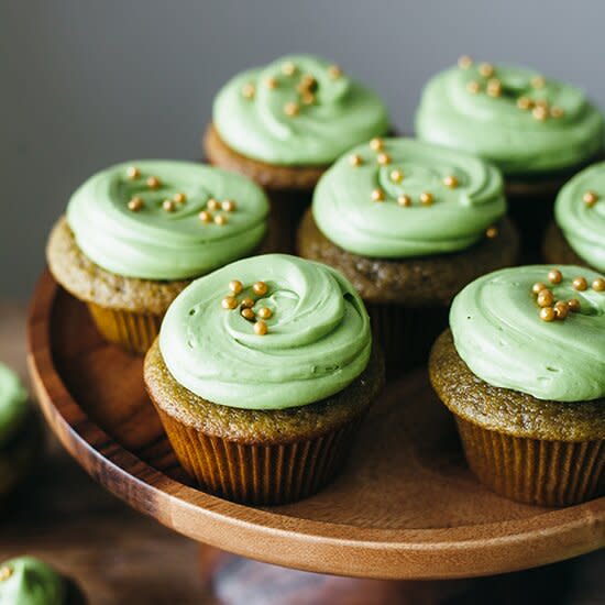 Matcha Cake with Matcha Buttercream