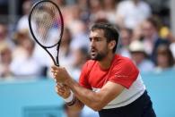 Tennis - ATP 500 - Fever-Tree Championships - The Queen's Club, London, Britain - June 23, 2018 Croatia's Marin Cilic in action during his semi final match against Australia's Nick Kyrgios Action Images via Reuters/Tony O'Brien