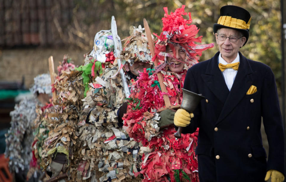 The Traditional Marshfield Mummers Is Performed On Boxing Day