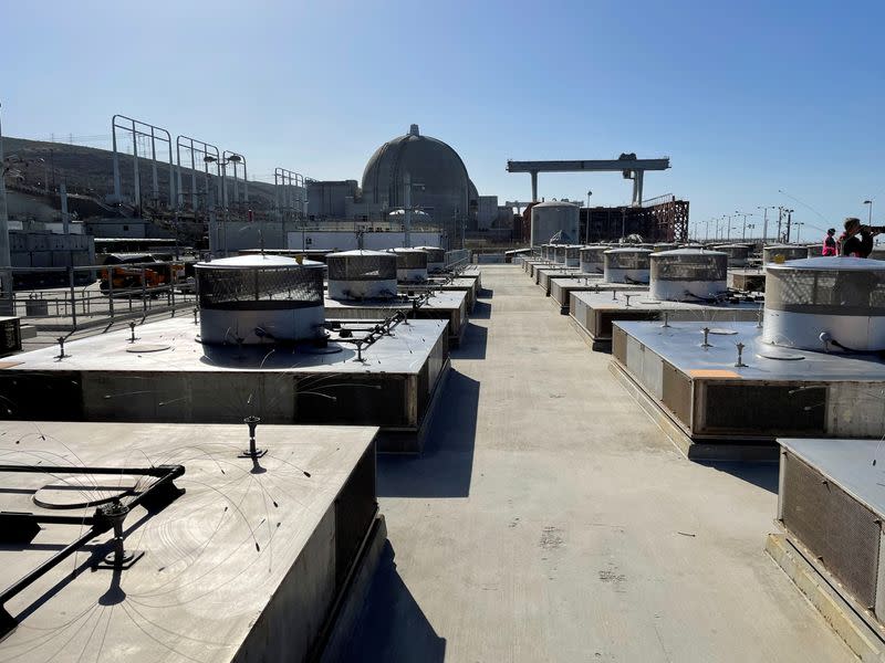 FILE PHOTO: Spent fuel storage is seen at the San Onofre Nuclear Generating Station near San Clemente