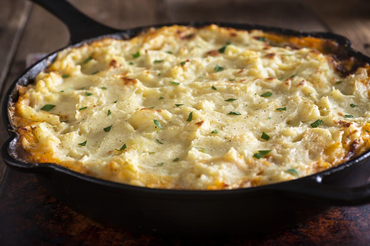 Shepherd's Pie in a Cast Iron Skillet