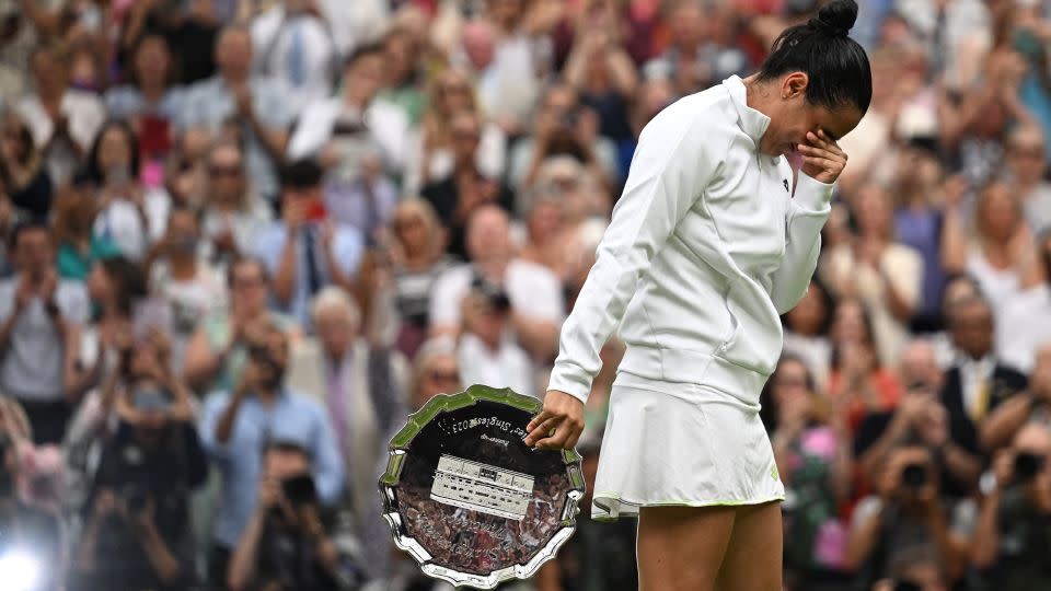 Jabeur was in tears on Centre Court after her final loss. - Dylan Martinez/Reuters