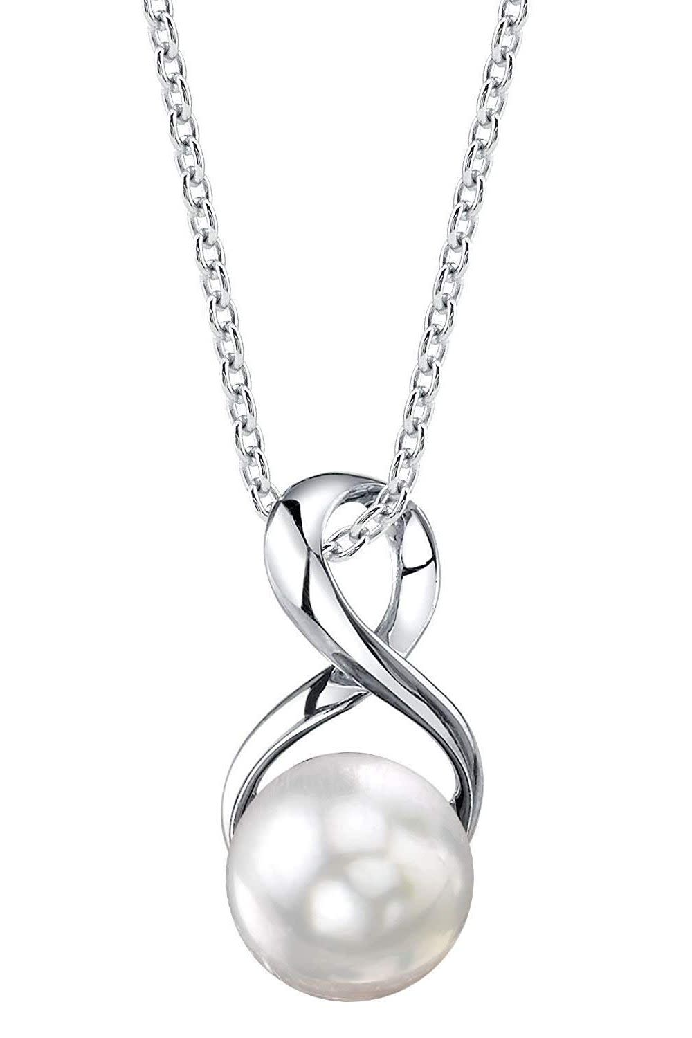 The Pearl Source Pearl Infinity Necklace