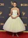 <p>Looking like a princess in Calvin Klein at the Emmy Awards, September 2017.</p>
