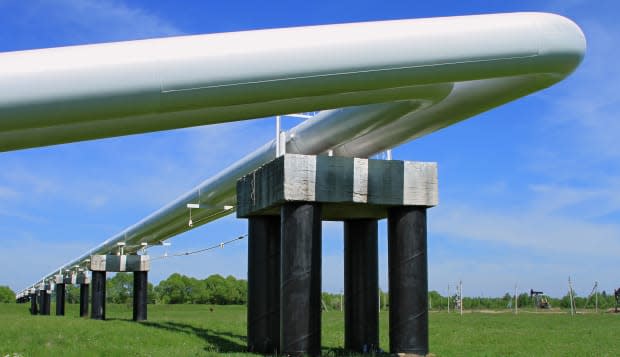 the high pressure pipeline