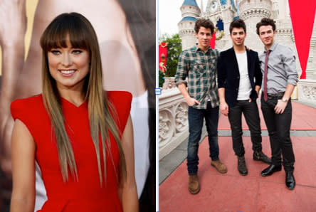 Then: The Jonas Brothers. Now: Olivia Wilde