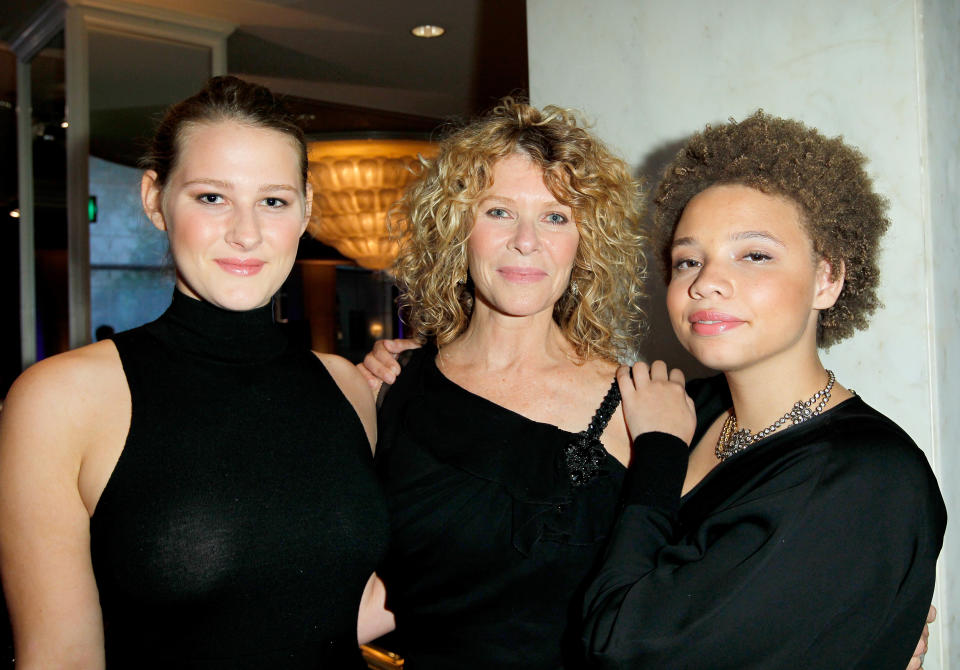 Actress Kate Capshaw (C), and daughters Mikaela George Spielberg (R) and Destry Allyn Spielberg (Donato Sardella / Getty Images)