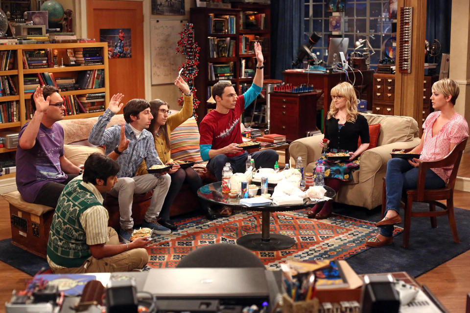 <div><p><i>"The Big Bang Theory</i> is the most painfully unfunny show to ever exist. I forced myself to watch an episode to see why people loved it so much, and the entire thing was like nails on a chalkboard. Who is watching this?!"</p><p>—<a href="https://www.buzzfeed.com/imashes" rel="nofollow noopener" target="_blank" data-ylk="slk:imashes;elm:context_link;itc:0;sec:content-canvas" class="link ">imashes</a></p></div><span> CBS/Courtesy Everett Collection / Everett Collection</span>