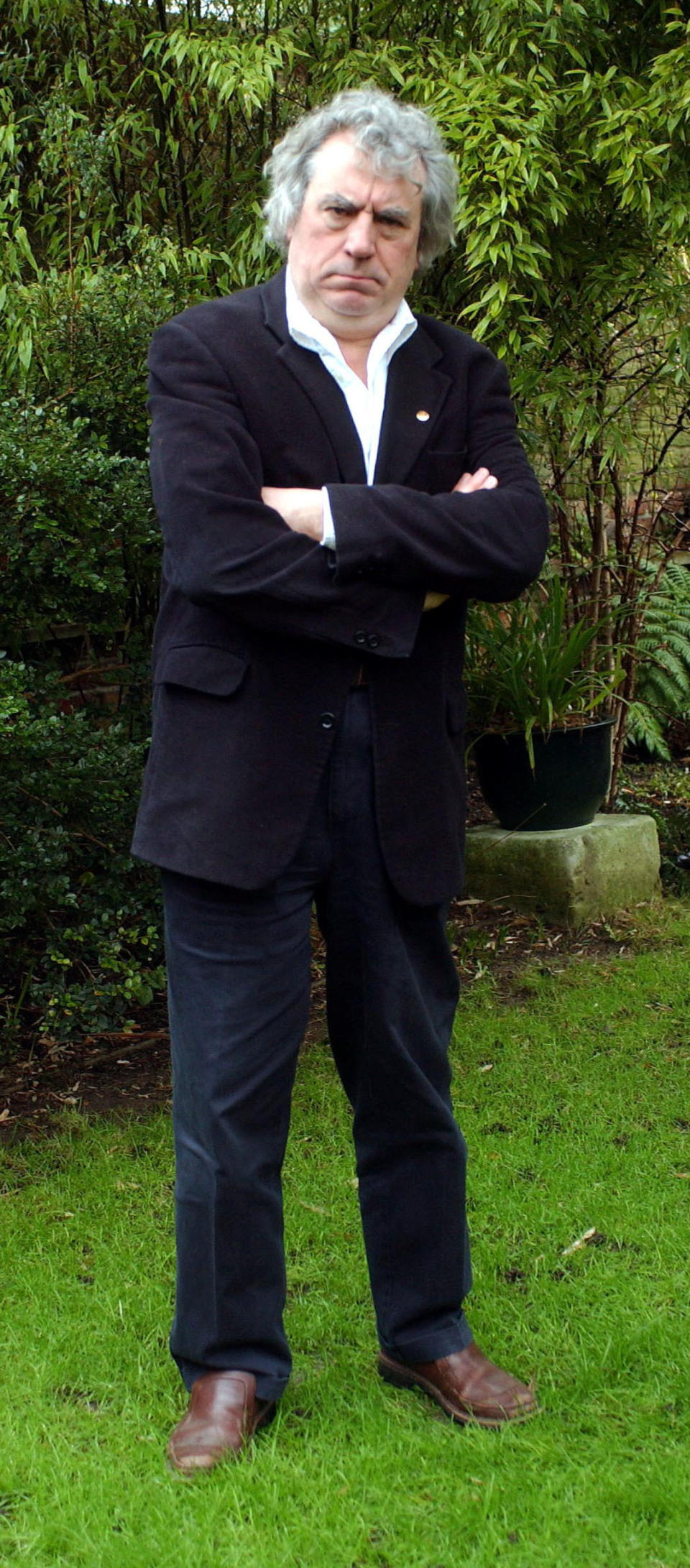 Former Monty Python star, writer and film director Terry Jones at his south London home.